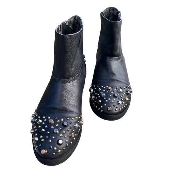 Modern Vice booties size 8.5 punk Goth studded rocker royalcore - Picture 2 of 9